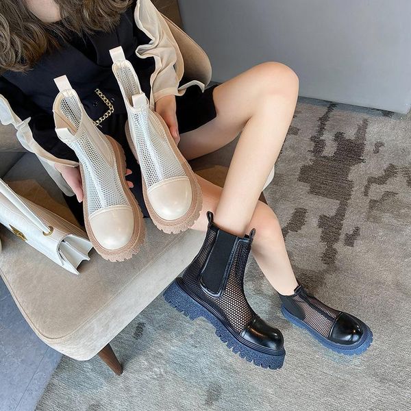 sandals boots hollow breathable mesh air ankle pu thick platform women's 2021 vacation leisure shoes, Black
sandals boots hollow breathable mesh air ankle pu thick platform women's 2021 vacation leisure shoes, Black
