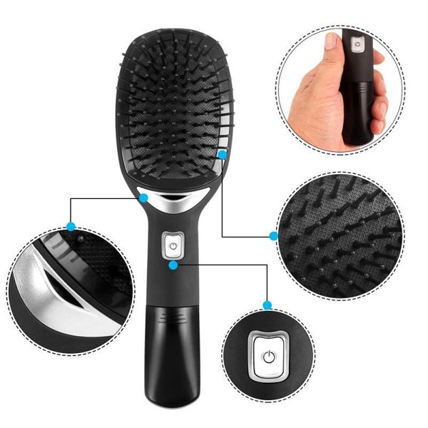 hair brushes negative ion comb portable head massager brush sonic vibration scalp growth anti-hair loss fatigue relief styling tool, Silver
hair brushes negative ion comb portable head massager brush sonic vibration scalp growth anti-hair loss fatigue relief styling tool, Silver