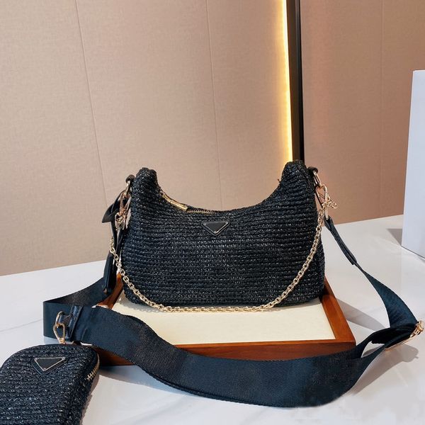 luxury women straw handbags shoulder bags 2-pc nylon purses hobos designer baguettes lady crossbody chain bag triangle small totes quality
luxury women straw handbags shoulder bags 2-pc nylon purses hobos designer baguettes lady crossbody chain bag triangle small totes quality