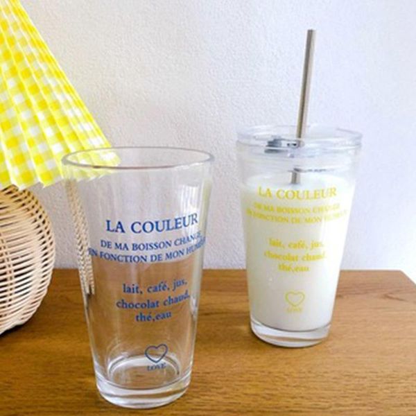 mugs 400ml french alphabet letter pattern coffee glass cup with lid and straw creative blue/yellow color mug gift for lover
mugs 400ml french alphabet letter pattern coffee glass cup with lid and straw creative blue/yellow color mug gift for lover