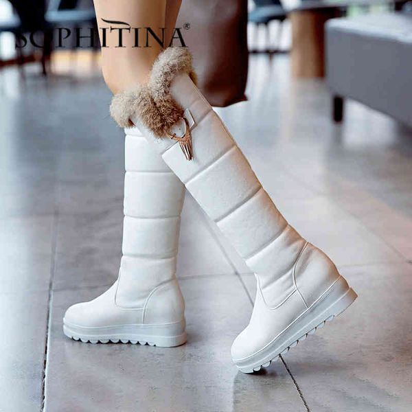 sophitina women's boots fashion design wool very warm winter large size increase within round toe shoes handmade boots po380 210513, Black
sophitina women's boots fashion design wool very warm winter large size increase within round toe shoes handmade boots po380 210513, Black
