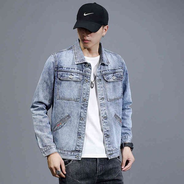 designercotton men's autumn and winter new work denim jacket loose fit casual clothes alencaiga, Black;brown
designercotton men's autumn and winter new work denim jacket loose fit casual clothes alencaiga, Black;brown