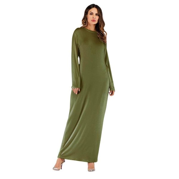 donsignet muslim dress fashion middle east eid dubai abaya turkey arab robe solid color modal long sleeve women ethnic clothing, Red
donsignet muslim dress fashion middle east eid dubai abaya turkey arab robe solid color modal long sleeve women ethnic clothing, Red
