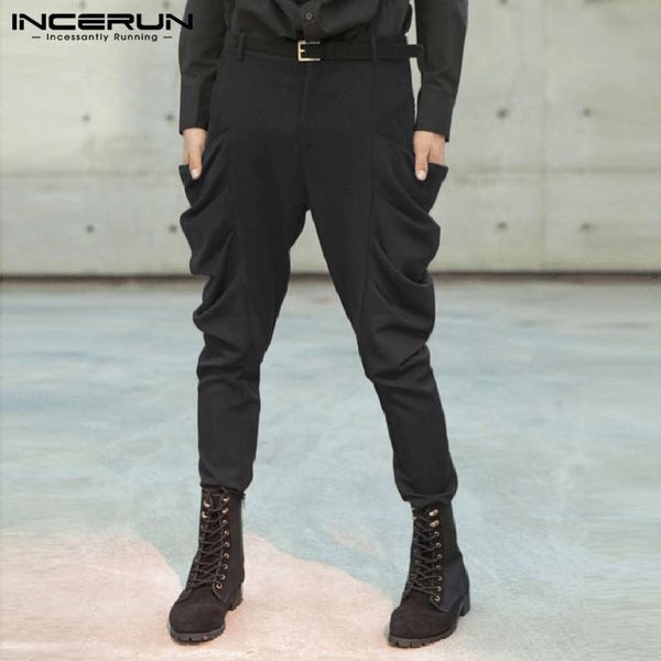 men's pants incerun men joggers button streetwear fitness casual fashion solid 2021 trousers british style pantalones hombre s-5xl, Black
men's pants incerun men joggers button streetwear fitness casual fashion solid 2021 trousers british style pantalones hombre s-5xl, Black
