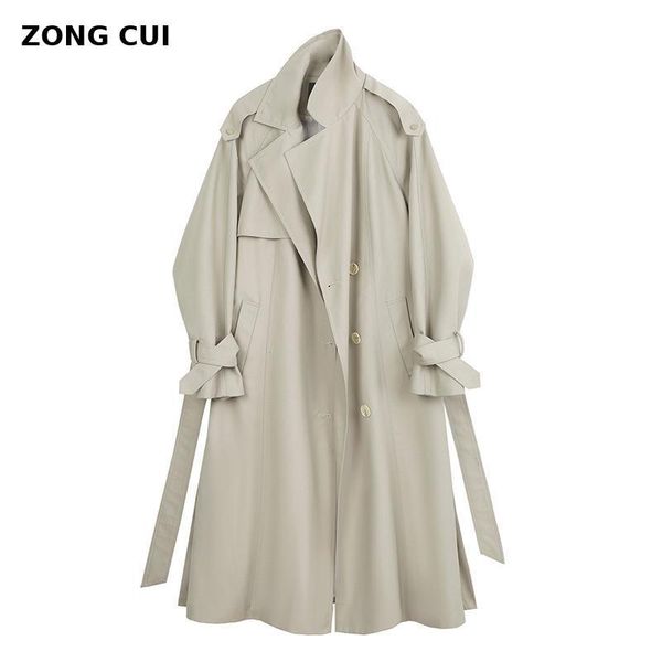 women's trench coats women long coat spring 2021 ladies turn down collar sleeve loose solid streetwear elegant jacket female outerwear, Tan;black
women's trench coats women long coat spring 2021 ladies turn down collar sleeve loose solid streetwear elegant jacket female outerwear, Tan;black