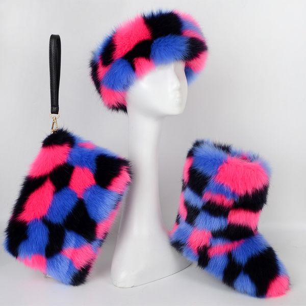 2021 winter new arrival fur boots and headband and handbags set for lady women ready to ship
2021 winter new arrival fur boots and headband and handbags set for lady women ready to ship