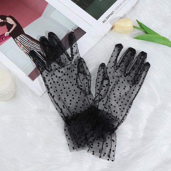 five fingers gloves women black lace short tulle autumn summer stretchy spots lotus leaf flexible accessories full finger, Blue;gray
five fingers gloves women black lace short tulle autumn summer stretchy spots lotus leaf flexible accessories full finger, Blue;gray