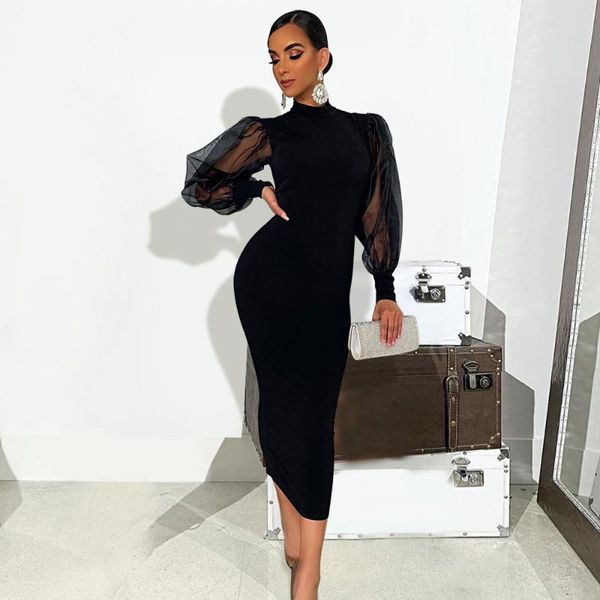casual dresses classy women cocktail party turtleneck slim high waist bodycon mesh long sleeve below knee midi little black dress, Black;gray
casual dresses classy women cocktail party turtleneck slim high waist bodycon mesh long sleeve below knee midi little black dress, Black;gray