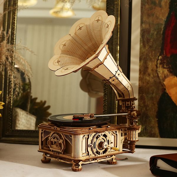 rokr diy hand crank classic gramophone wooden puzzle model building kits assembly toy gift for children lkb01
rokr diy hand crank classic gramophone wooden puzzle model building kits assembly toy gift for children lkb01