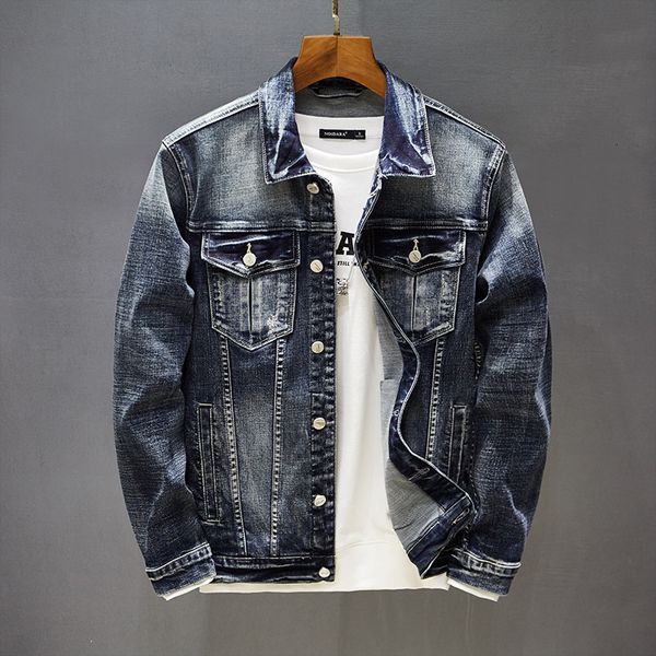 men's jackets spring and summer denim jacket washing water of japanese fashion men fine suit personality clothes mcdj, Black;brown
men's jackets spring and summer denim jacket washing water of japanese fashion men fine suit personality clothes mcdj, Black;brown