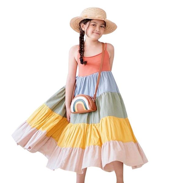 kids girl dresses toddler infant children summer sleeveless beach boho casual patchwork clothing girls dress costume beachwear girl's, Red;yellow
kids girl dresses toddler infant children summer sleeveless beach boho casual patchwork clothing girls dress costume beachwear girl's, Red;yellow