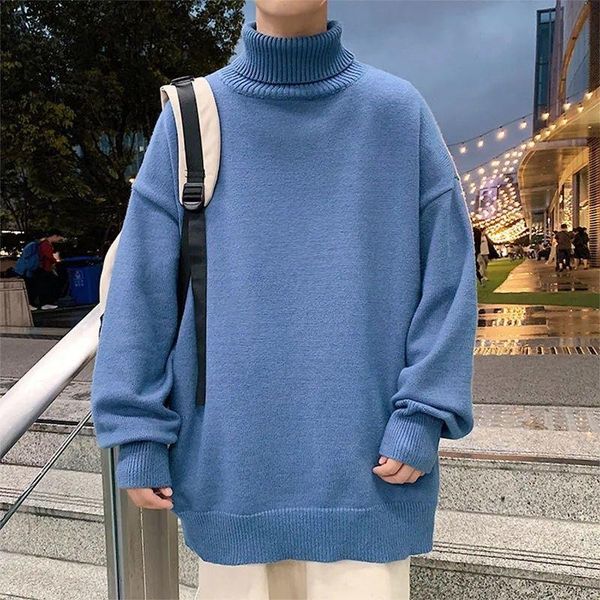 men's sweaters winter high neck thick warm knitted sweater men turtleneck harajuku slim fit pullover knitwear male double collar, White;black
men's sweaters winter high neck thick warm knitted sweater men turtleneck harajuku slim fit pullover knitwear male double collar, White;black