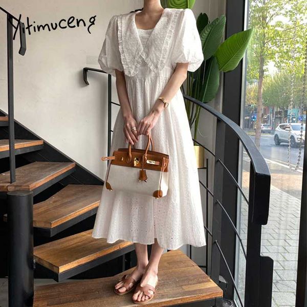 yitimuceng vintage dresses for women cut out puff sleeve peter pan collar unicolor khaki white sundress summer midi dress 210601, Black;gray
yitimuceng vintage dresses for women cut out puff sleeve peter pan collar unicolor khaki white sundress summer midi dress 210601, Black;gray