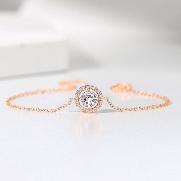 link, chain double fair 7 mm round cz stone charm bracelets for women rose gold / silver color crystal women's hand jewelry dfh165, Black
link, chain double fair 7 mm round cz stone charm bracelets for women rose gold / silver color crystal women's hand jewelry dfh165, Black