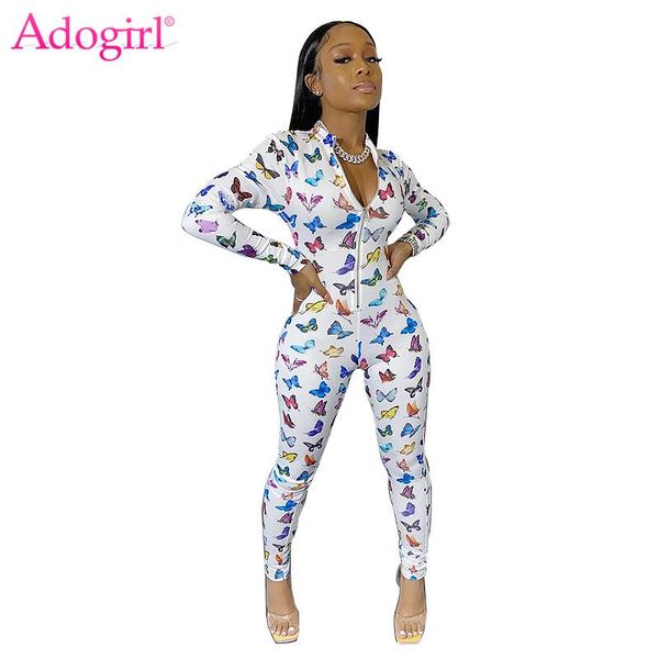 women's jumpsuits & rompers adogirl colorful butterfly print women jumpsuit front zipper v neck long sleeve skinny romper plus size s-x, Black;white
women's jumpsuits & rompers adogirl colorful butterfly print women jumpsuit front zipper v neck long sleeve skinny romper plus size s-x, Black;white