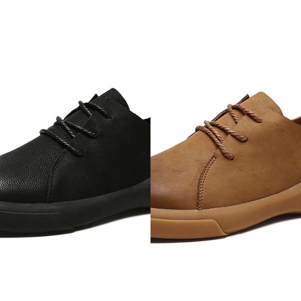 in casual shoes of new large men's summer casual 2019 with front lace up british style small leather shallow mouth and low help tooling, Black
in casual shoes of new large men's summer casual 2019 with front lace up british style small leather shallow mouth and low help tooling, Black