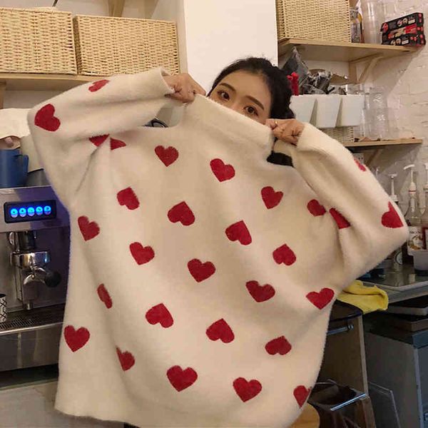 winter korean turtleneck knitted sweater women warm loose pullover high neck clothes autumn fashion cashmere cute heart jumper, White;black
winter korean turtleneck knitted sweater women warm loose pullover high neck clothes autumn fashion cashmere cute heart jumper, White;black