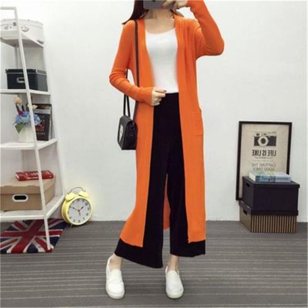 women's sweaters 2021 spring summer women knit cardigan long ice silk thin sweater coat outwear sunscreen wild slim pz161, White;black
women's sweaters 2021 spring summer women knit cardigan long ice silk thin sweater coat outwear sunscreen wild slim pz161, White;black