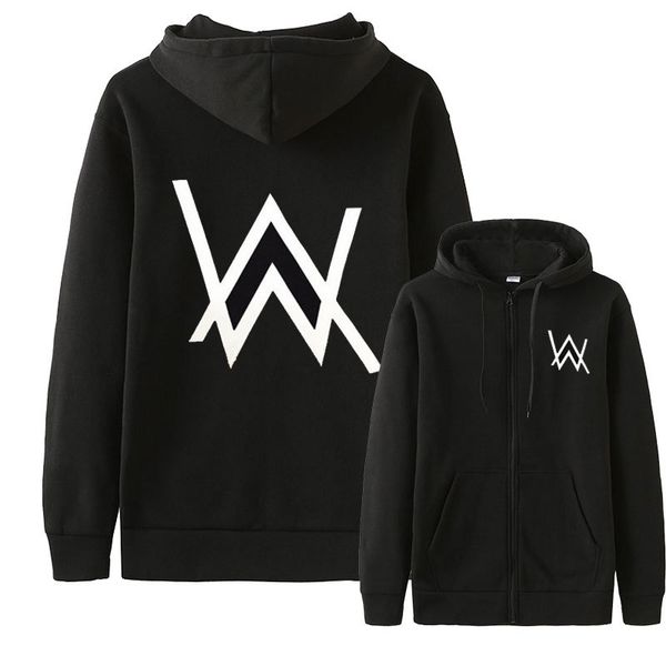 spring new youth fashion trend dj zipper men's casual hoodie sweater1, Black 
spring new youth fashion trend dj zipper men's casual hoodie sweater1, Black