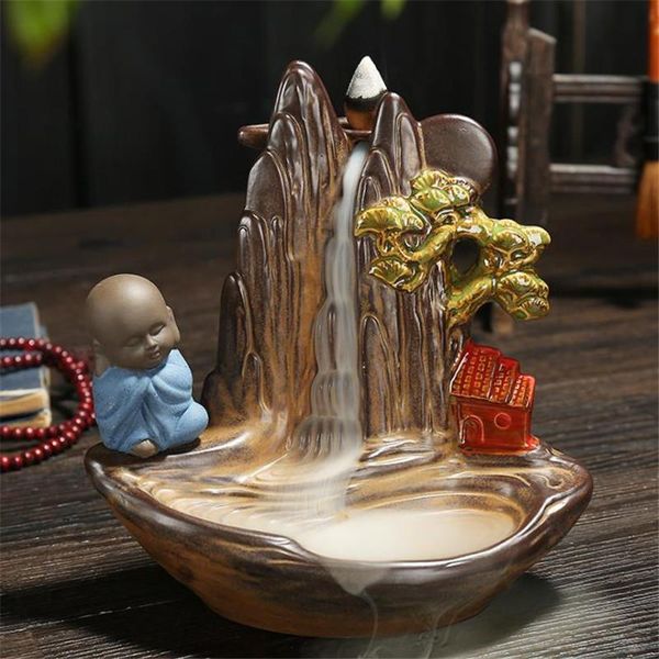 fragrance lamps retro ceramic lotus pond little monk zen backflow incense burner creative stick holder home decor waterfall censer
fragrance lamps retro ceramic lotus pond little monk zen backflow incense burner creative stick holder home decor waterfall censer