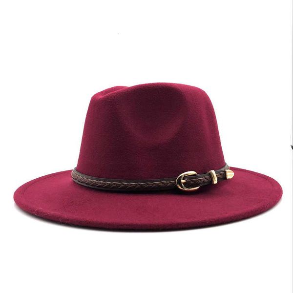 wide brim hats winter 2021 autumn wool women men belt ladies fedoras jazz hat european american round caps bowler 55-58cm, Blue;gray
wide brim hats winter 2021 autumn wool women men belt ladies fedoras jazz hat european american round caps bowler 55-58cm, Blue;gray