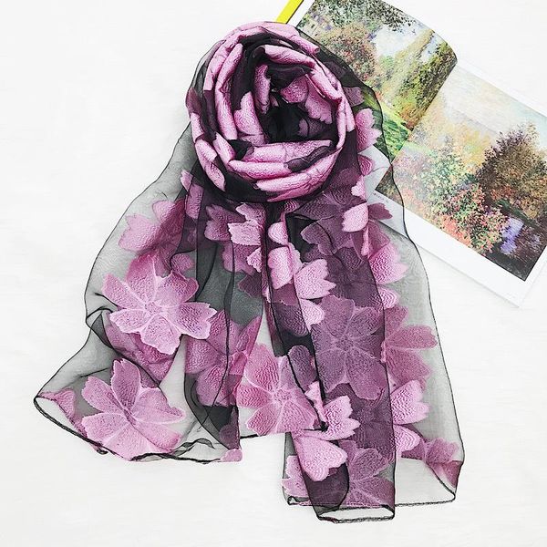 scarves embroidered hijab floral silk-like scarf transparent brand female sunscreen shawl beach muslim headscarf temperament, Blue;gray
scarves embroidered hijab floral silk-like scarf transparent brand female sunscreen shawl beach muslim headscarf temperament, Blue;gray