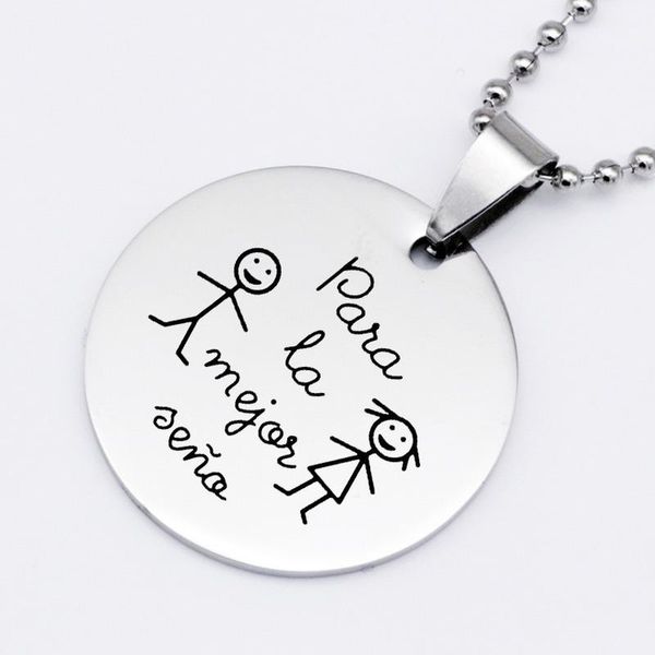 pendant necklaces simple disc necklace arrival boy and girl jewelry for men women factory price stainless steel, Silver
pendant necklaces simple disc necklace arrival boy and girl jewelry for men women factory price stainless steel, Silver