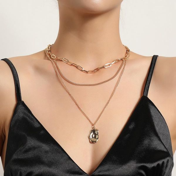 vintage multilayer chains irregular alloy pendant necklaces for women fashion elegant geometric sweater necklace jewelry, Silver
vintage multilayer chains irregular alloy pendant necklaces for women fashion elegant geometric sweater necklace jewelry, Silver