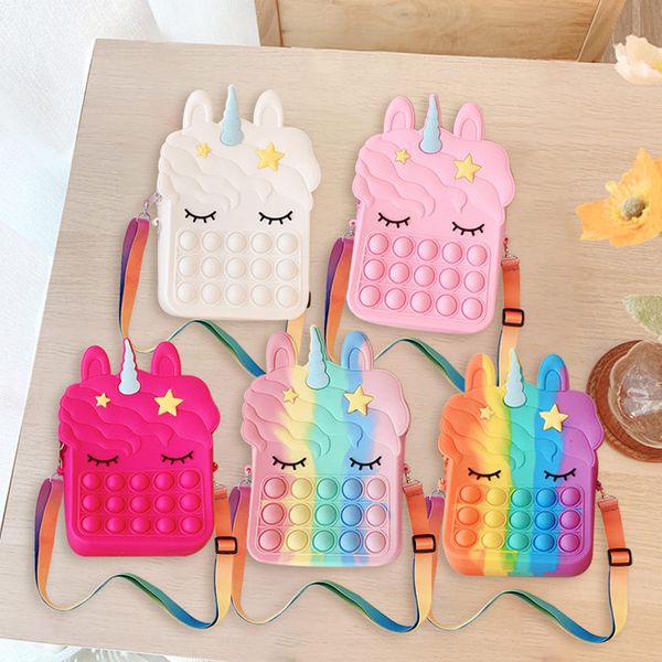 unicorn fidget toys push bubbles toy rainbow unicorn coin purse wallet ladies bag silica simple dimple crossbody bags for girls party favor
unicorn fidget toys push bubbles toy rainbow unicorn coin purse wallet ladies bag silica simple dimple crossbody bags for girls party favor