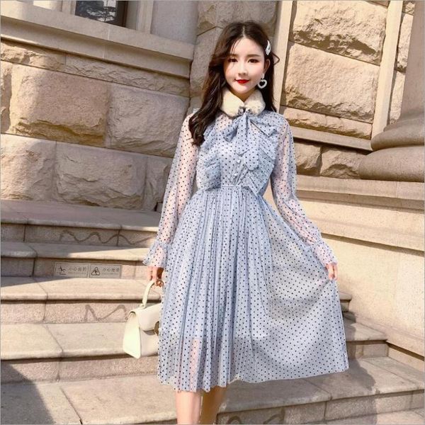 casual dresses slim fresh mesh dress autumn temperament goddess two-piece suit kawaii streetwear korean fashion ladies polka dots, Black;gray
casual dresses slim fresh mesh dress autumn temperament goddess two-piece suit kawaii streetwear korean fashion ladies polka dots, Black;gray