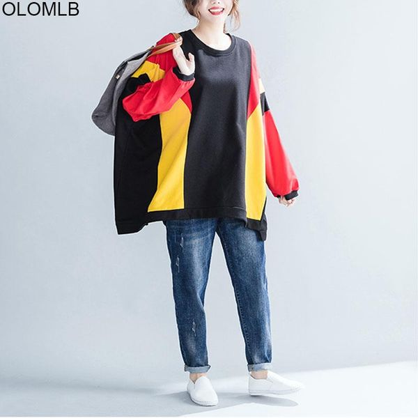 women's hoodies & sweatshirts oversized harajuku japanese sudaderas mujer hoodie women sweatshirt plus size striped splice long sleeve, Black
women's hoodies & sweatshirts oversized harajuku japanese sudaderas mujer hoodie women sweatshirt plus size striped splice long sleeve, Black