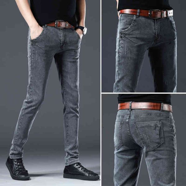 men's jeans jeans casual flim fit stretch straight men ny pants gray denim trousers fashion stree xvt9, Blue
men's jeans jeans casual flim fit stretch straight men ny pants gray denim trousers fashion stree xvt9, Blue