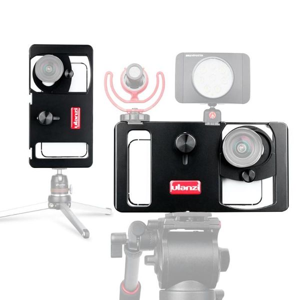 stabilizers ulanzi u-rig metal dual grip smartphone video rig w universal lens microphone led light for live broadcasting vlogging interview
stabilizers ulanzi u-rig metal dual grip smartphone video rig w universal lens microphone led light for live broadcasting vlogging interview