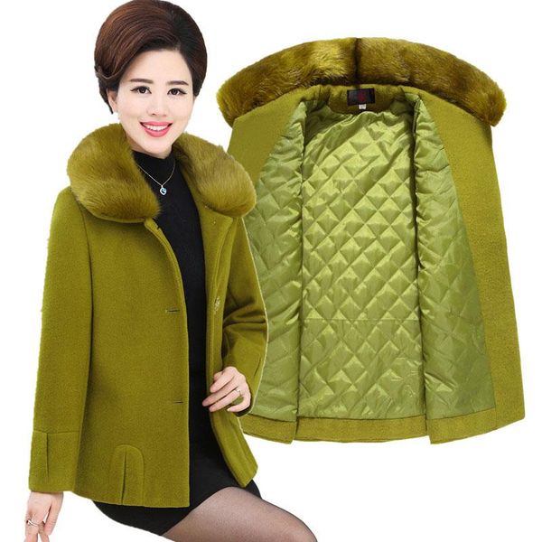 women's wool & blends winter woolen overcoat elegant high-end solid color blend coat large size 4xl warm jacket short slim women chaque, Black
women's wool & blends winter woolen overcoat elegant high-end solid color blend coat large size 4xl warm jacket short slim women chaque, Black