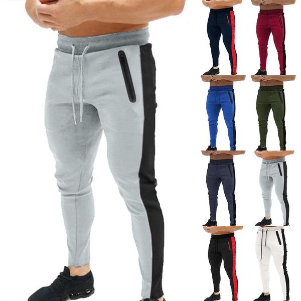 men's pants mens sport joggers splicing fitness sweat trousers bottoms side striped sportwear running, Black
men's pants mens sport joggers splicing fitness sweat trousers bottoms side striped sportwear running, Black