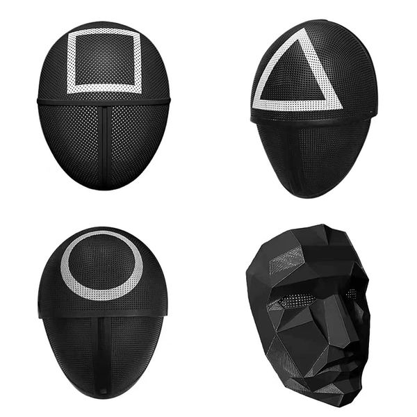 new tv squid game masked man masks round squire triangle mask accessories delicate halloween masquerade costume party props
new tv squid game masked man masks round squire triangle mask accessories delicate halloween masquerade costume party props