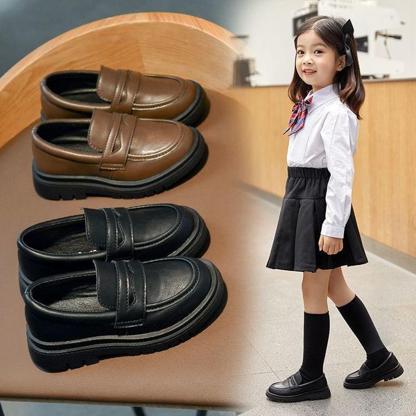 slipper children' shoes girl spring 2021 girl' soft sole retro student single little princess platforms, Black;grey
slipper children' shoes girl spring 2021 girl' soft sole retro student single little princess platforms, Black;grey