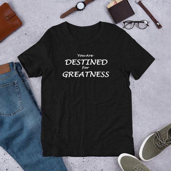 you are destined for greatness print fashion inspirational t-shirts cotton crewnexck short sleeve believe tees women's t-shirt, White
you are destined for greatness print fashion inspirational t-shirts cotton crewnexck short sleeve believe tees women's t-shirt, White