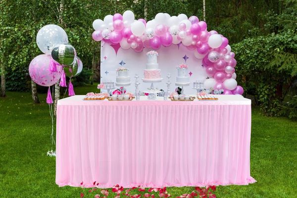 table skirt tulle tutu tablecloth pink banquet tableware decoration wedding birthday baby shower home party supplies
table skirt tulle tutu tablecloth pink banquet tableware decoration wedding birthday baby shower home party supplies