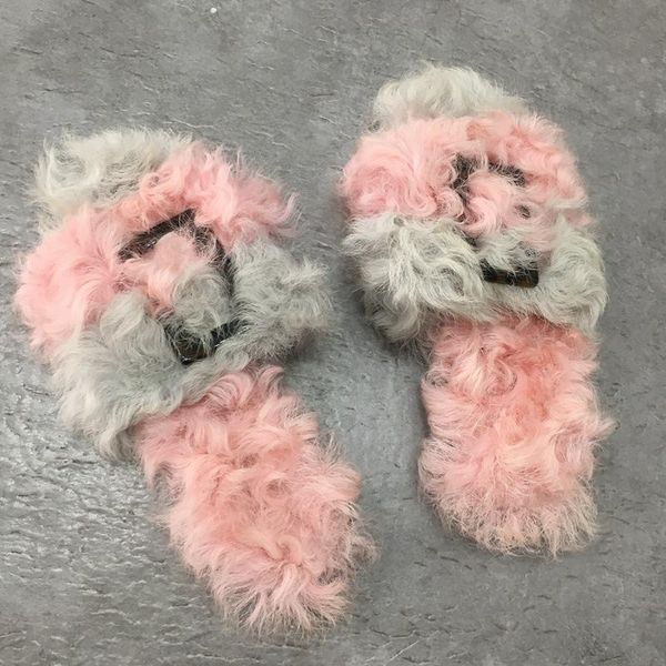 real wool slippers women shoes for fluffy autumn-winter 2021 luxury designer fashion fur slides, Black
real wool slippers women shoes for fluffy autumn-winter 2021 luxury designer fashion fur slides, Black