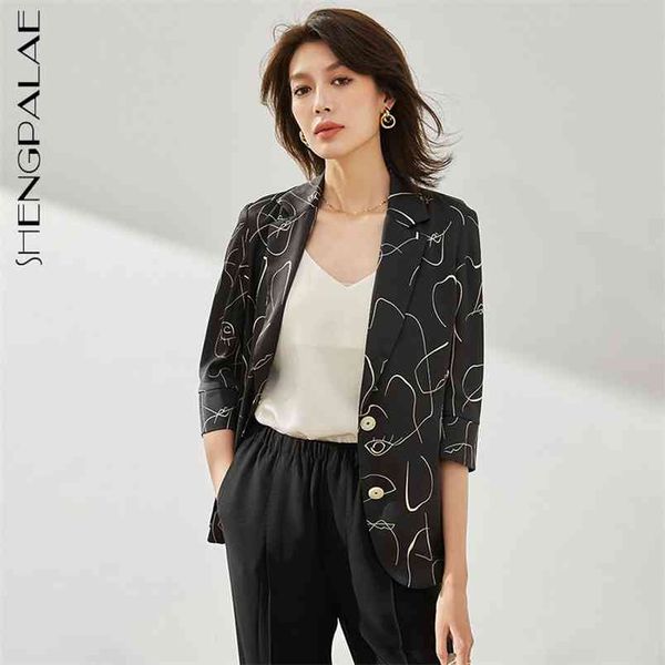 elegant satin printed blazer women's spring notched single breasted unlined short sleeve suit coat tide 5b21 210427, White;black
elegant satin printed blazer women's spring notched single breasted unlined short sleeve suit coat tide 5b21 210427, White;black