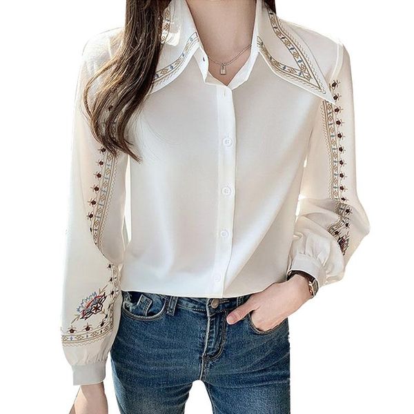 women's blouses & shirts 2021 summer women fashion casual white beige embroidered loose plus size elegant office lady shirt mujer
women's blouses & shirts 2021 summer women fashion casual white beige embroidered loose plus size elegant office lady shirt mujer