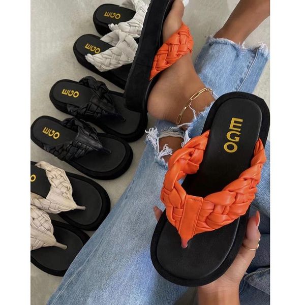 rimocy summer woven platform slippers women casual light non slip beach flip flops woman 2021 comfortable soft clip toe sandals, Black
rimocy summer woven platform slippers women casual light non slip beach flip flops woman 2021 comfortable soft clip toe sandals, Black