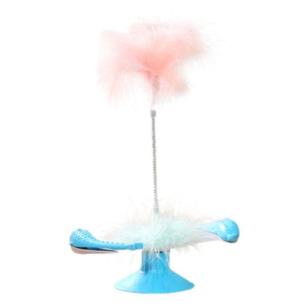 cat toys 1pc pet sucker rotatable windmill teaser chic teasing supply