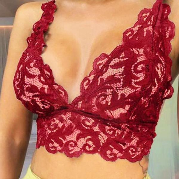 bras women ladies fashion lace flower vest bra crop underwear seamless slim push up sling tube open, Red;black
bras women ladies fashion lace flower vest bra crop underwear seamless slim push up sling tube open, Red;black