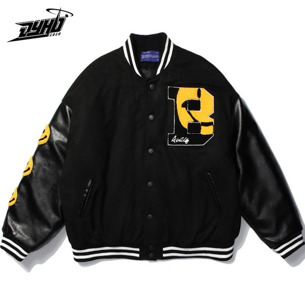 hip hop baseball coats bomber furry smiley patchwork color block casual womens harajuku fashion streetwear men, Black;brown
hip hop baseball coats bomber furry smiley patchwork color block casual womens harajuku fashion streetwear men, Black;brown