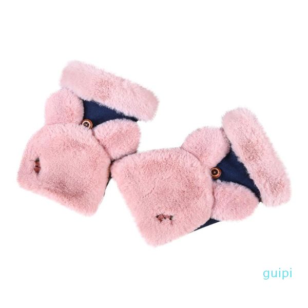 five fingers gloves fashion women outdoor half-ringer over thickening mittens winter plush warm for in winter#p3, Blue;gray 
five fingers gloves fashion women outdoor half-ringer over thickening mittens winter plush warm for in winter#p3, Blue;gray