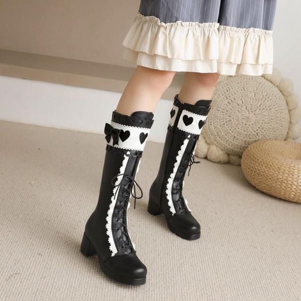 boots big size shoes woman lady round toe thigh high heels zipper large over-the-knee med rubber basic lace, Black
boots big size shoes woman lady round toe thigh high heels zipper large over-the-knee med rubber basic lace, Black