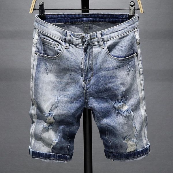 men's shorts men summer denim light blue jeans holes cotton straight fit stretch 36, White;black
men's shorts men summer denim light blue jeans holes cotton straight fit stretch 36, White;black