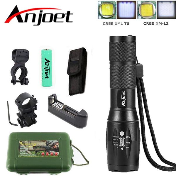 anjoet a100 hunting set tactical cree xm-l2 zoomable torch led waterproof flash light for 18650 rechargeable battery flashlights torches
anjoet a100 hunting set tactical cree xm-l2 zoomable torch led waterproof flash light for 18650 rechargeable battery flashlights torches